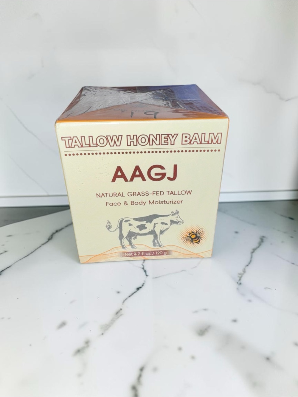 AAGJ Tallow Honey Balm Grass-Fed Tallow Face & Body Moisturizer 4.2 oz NEW